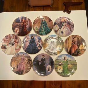 Gone with the Wind - 10 plate complete set - The Costuming of a Legend